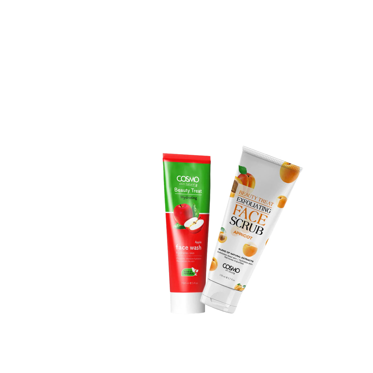 Apple Face Wash 150ml & Apricot Face Scrub 170ml